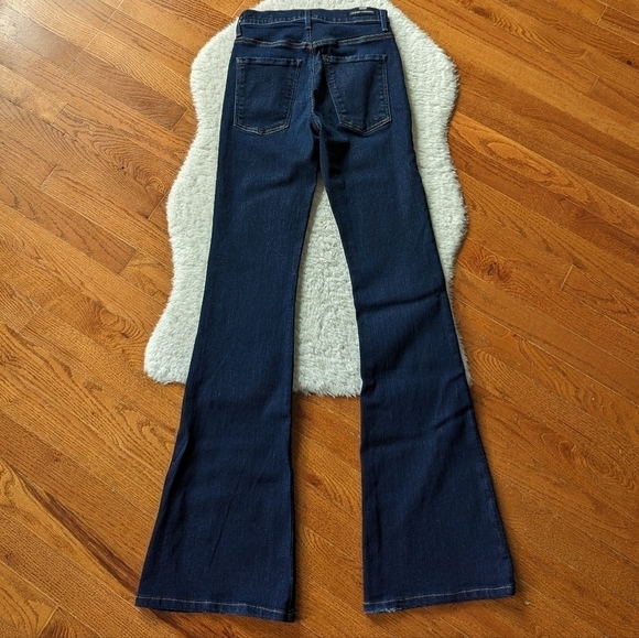 Citizens OF HUMANITY Fleetwood high rise flare 25 dark blue denim jeans - Picture 5 of 14